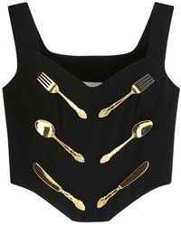Moschino Sleeveless and tank tops for Women | Online Sale up to 87 ...