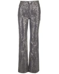 ROTATE BIRGER CHRISTENSEN - Sequin Embellished Straight-Leg Jeans - Lyst