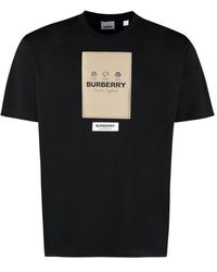 Burberry Logo Patch Crewneck T-shirt - Black