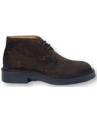 Tod's - Desert Round Toe Lace-up Boots - Lyst