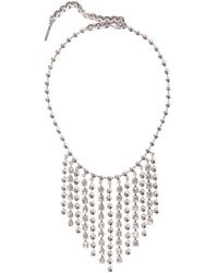 Alessandra Rich - Embellished Beaded Fringed Necklace - Lyst