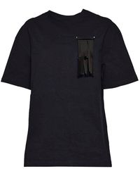 Jil Sander - Fringed-brooch Drop Shoulder T-shirt - Lyst