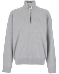 JW Anderson - Half Zipped Sweatshirt - Lyst