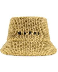 Marni - Bucket Hat With Logo, - Lyst