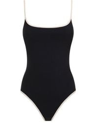 Totême - Stripe Edge Swimsuit Swimwear - Lyst
