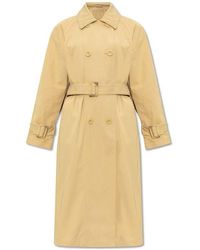 Emporio Armani - Trench Coat With Belt, - Lyst