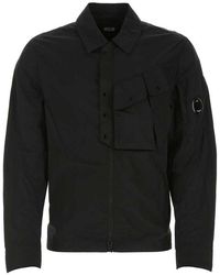 C.P. Company - Lens-detailed Sleeved Shirt - Lyst