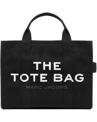 Marc Jacobs The Traveller Small Canvas Tote Bag - Black