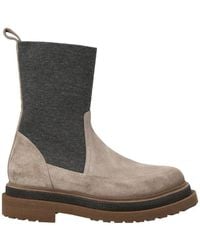 Brunello Cucinelli - 'monile' Ankle Boots - Lyst