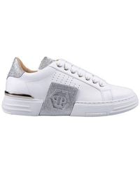 Philipp Plein - Glitter Lo-top Lace-up Sneakers - Lyst