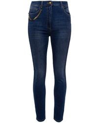 Elisabetta Franchi - High-waisted Skinny Jeans - Lyst