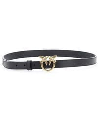 Pinko - Love Bird Plaque Buckle Belt - Lyst