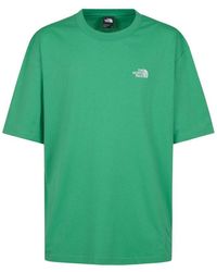 The North Face - Logo Embroidered Crewneck T-shirt - Lyst