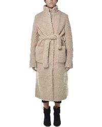 1017 ALYX 9SM Belted Waist Mid Coat - Natural
