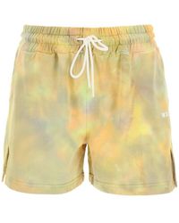 MSGM - Tie-dye Shorts With Micro Logo - Lyst