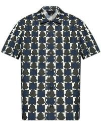 Moncler - All-over Patterned Short-sleeved Shirt - Lyst