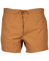 Saint Laurent - Drawstring Swim Shorts - Lyst
