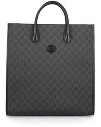Gucci Interlocking G Medium Tote Bag - Black