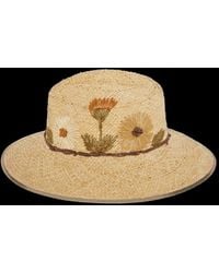 Grevi - Floral Patterned Wide Brim Hat - Lyst