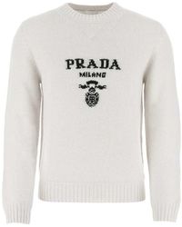 Prada Crew neck sweaters for Men | Online Sale up to 65% off | Lyst