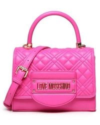 Love Moschino - Quilted Bag With Logo - Lyst