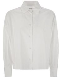 Weekend by Maxmara - Aureo Cotton Poplin Shirt - Lyst