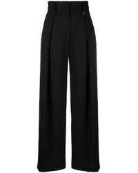 Low Classic - Pleat Detailed High-waisted Trousers - Lyst