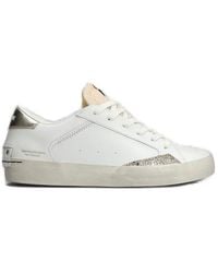 Crime London - Distressed Lace-Up Sneakers - Lyst
