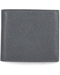 Thom Browne Pebble Textured Bifold Wallet - Grey