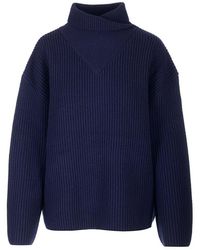 Totême - Ribbed Wool Oversized Sweater - Lyst