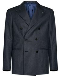 D4.0 - Double-Breasted Blazer Jacket - Lyst
