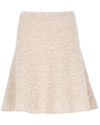 Fabiana Filippi - Tweed Flared Knitted Skirt - Lyst