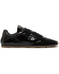 Miu Miu - Logo-Printed Lace-Up Sneakers - Lyst