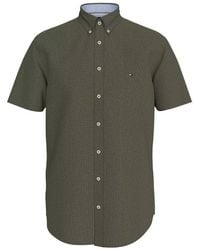 Tommy Hilfiger - Flag Embroidered Short-Sleeved Shirt - Lyst