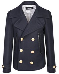 DSquared² - Double-breasted Long-sleeved Coat - Lyst