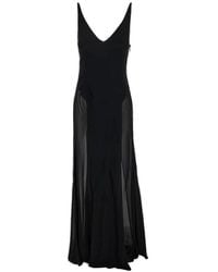 MVP WARDROBE - Sheer Panel Maxi Dress - Lyst