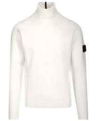 stone island turtleneck black