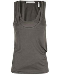 Helmut Lang White Double Seamless Bra Tank Top | Lyst
