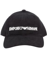 Emporio Armani - Logo Embroidered Baseball Cap - Lyst