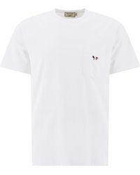 Maison Kitsuné - Tricolor Fox Patch Pocket T-shirt - Lyst
