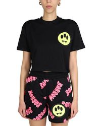 Barrow - Printed Cropped T-shirt - Lyst