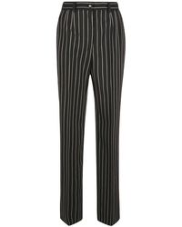 Dolce & Gabbana - Pinstripe High Waist Trousers - Lyst