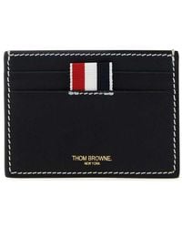 Thom Browne - Leather Logo Cardholder - Lyst