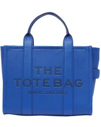 Marc Jacobs - 'Tote' Cobalt Leather Bag - Lyst