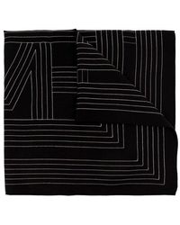 Totême - Embroidered-logo Silk Scarf - Lyst