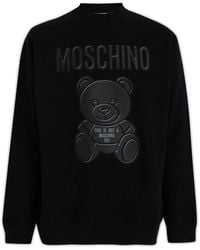 Moschino - Teddy Bear Organic Cotton Sweatshirt - Lyst