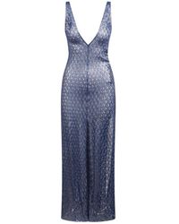 Missoni - Crochet-Knit Lurex Maxi Dress - Lyst