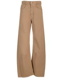 MM6 by Maison Martin Margiela - Trousers In Cotton Twill - Lyst