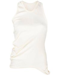 Low Classic - Asymmetric Ruched Tank Top - Lyst
