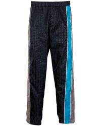 Valentino - All-Over Patterned Straight Leg Trousers - Lyst